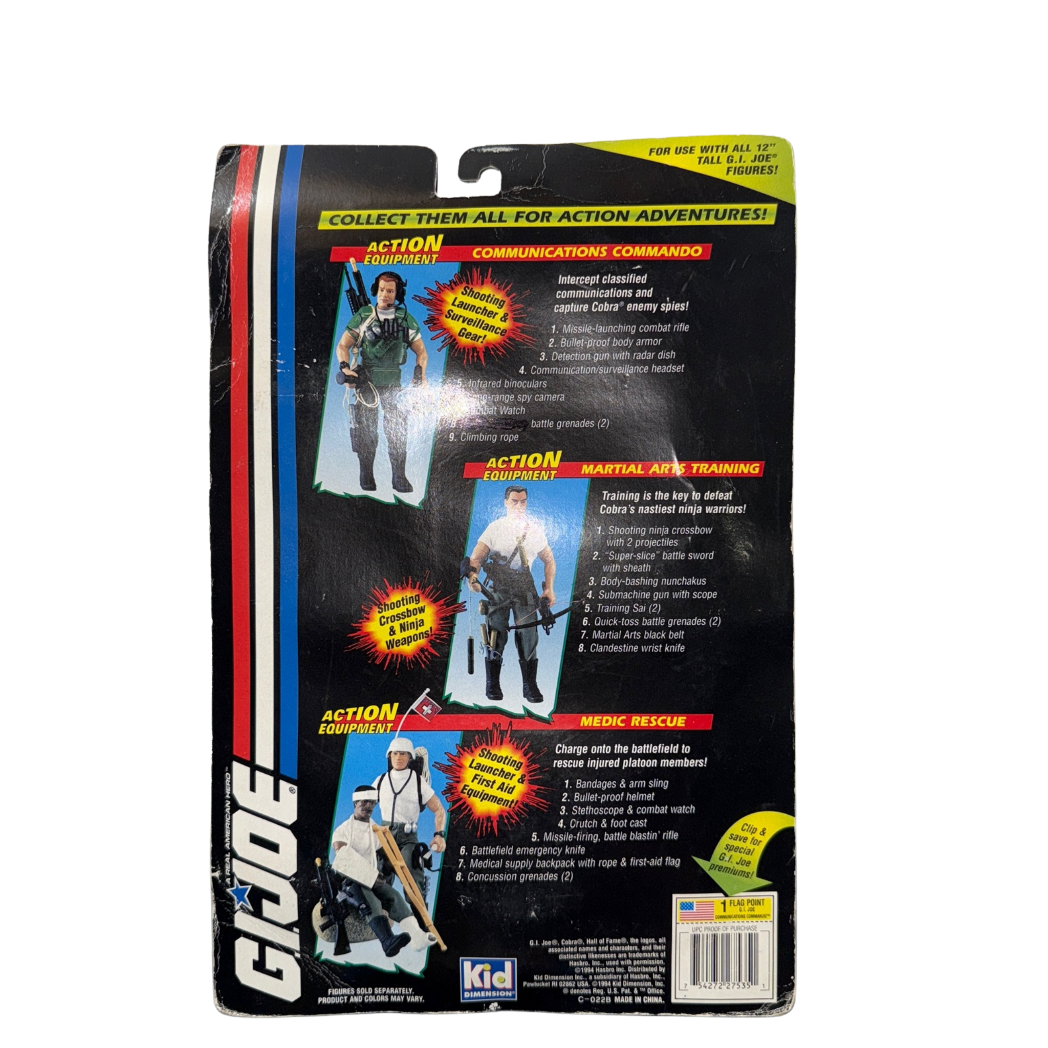 G.I. Joe Action Equipment – Communications Commando (MOC)