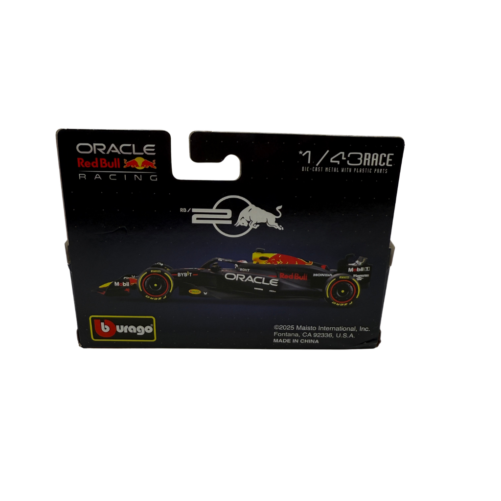 Bburago 1:43 Scale Oracle Red Bull Racing F1 RB19 – Die-Cast Model – Max Verstappen / Sergio Pérez – Formula 1 Collectible