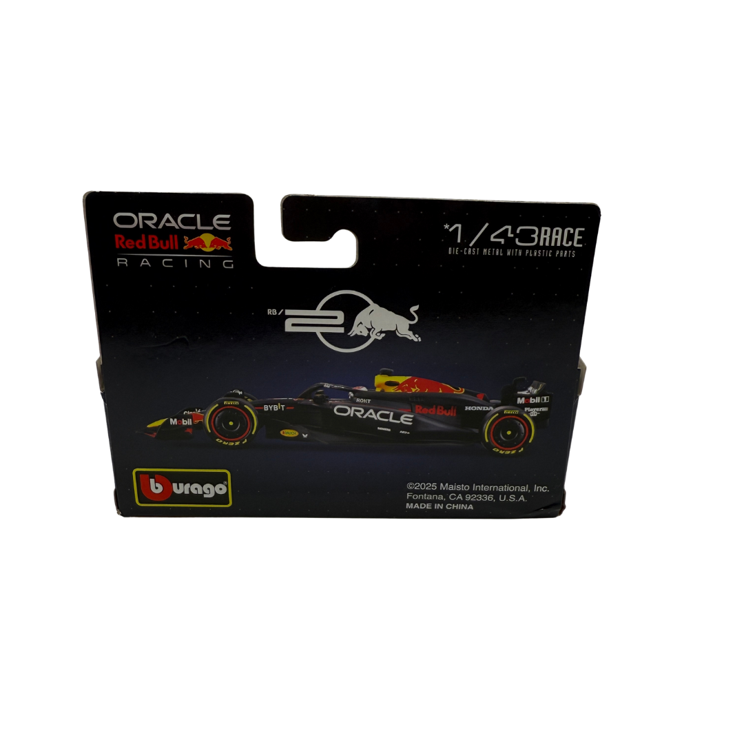 Bburago 1:43 Scale Oracle Red Bull Racing F1 RB19 – Die-Cast Model – Max Verstappen / Sergio Pérez – Formula 1 Collectible
