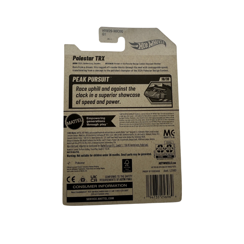 Hot Wheels Polestar TRX – Peak Pursuit Series (10/10) – New for 2025 – Concept Off-Road EV Die-Cast Car