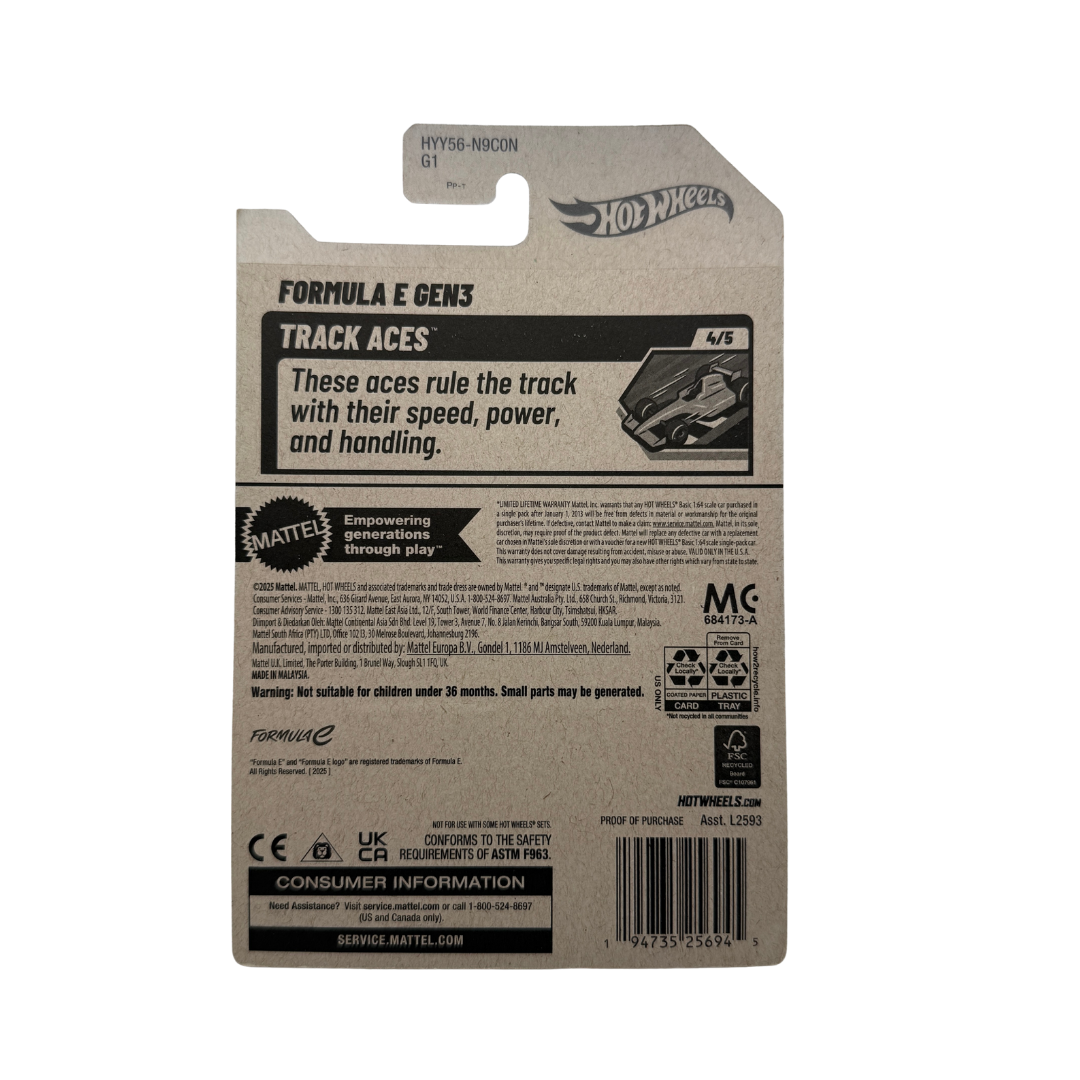 Hot Wheels Formula E Gen3 – McLaren NEOM Edition (Track Aces 4/5)