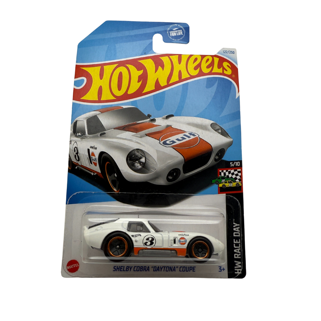 Hot Wheels Shelby Cobra “Daytona” Coupe – HW Race Day 5/10 (Gulf Livery)
