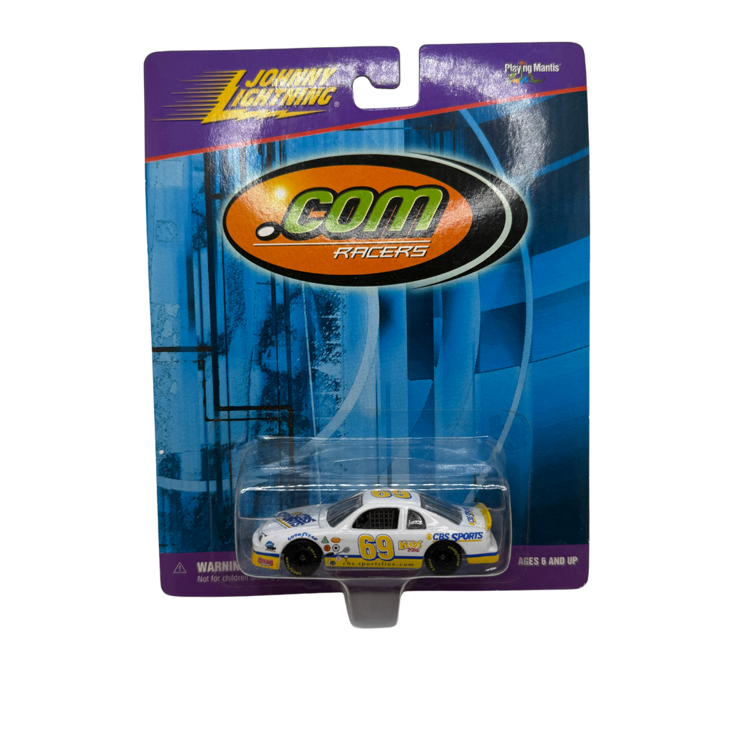 Johnny Lightning .COM Racers #69 CBS Sports – Die-Cast NASCAR Stock Car – Playing Mantis (1999)