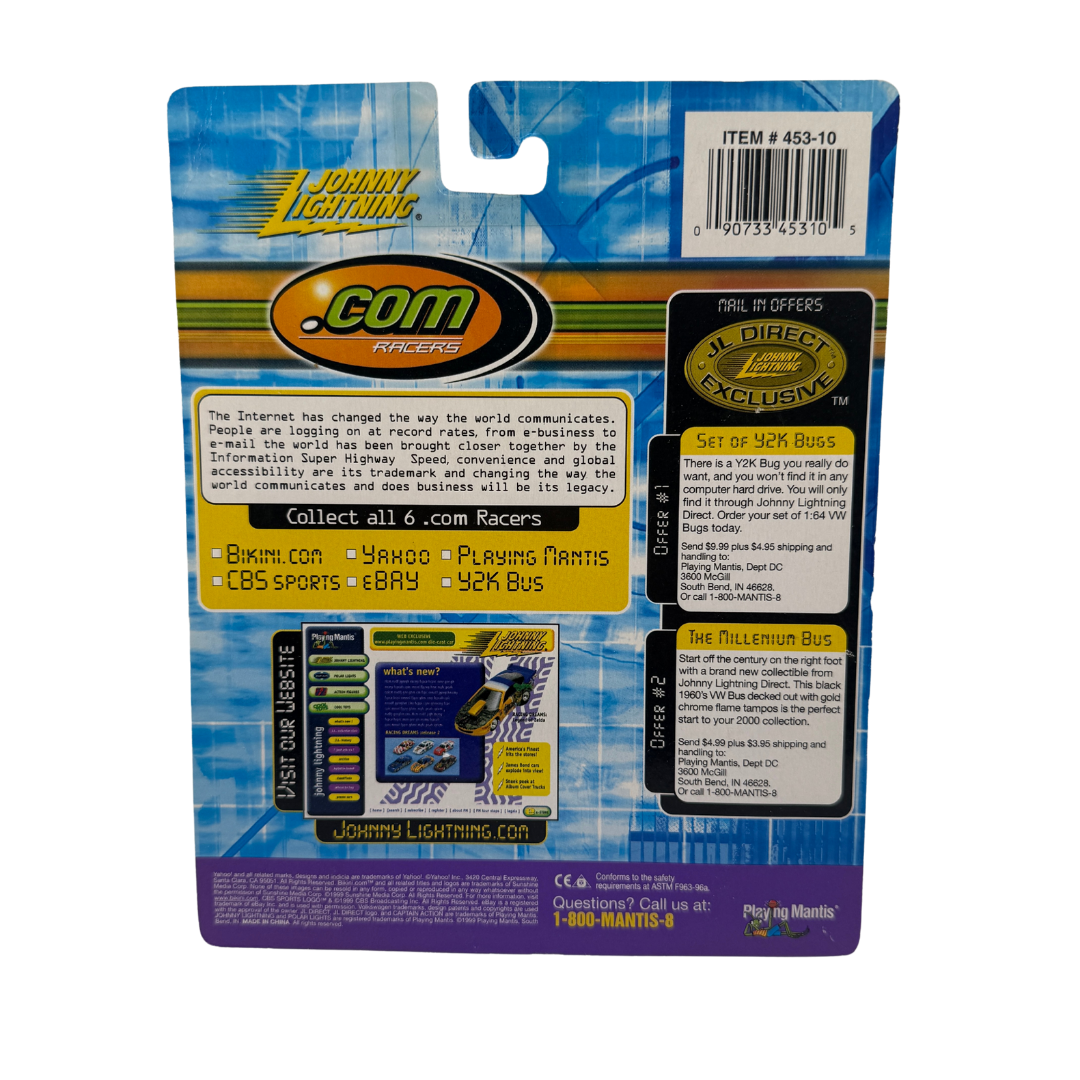 Johnny Lightning .COM Racers #69 CBS Sports – Die-Cast NASCAR Stock Car – Playing Mantis (1999)