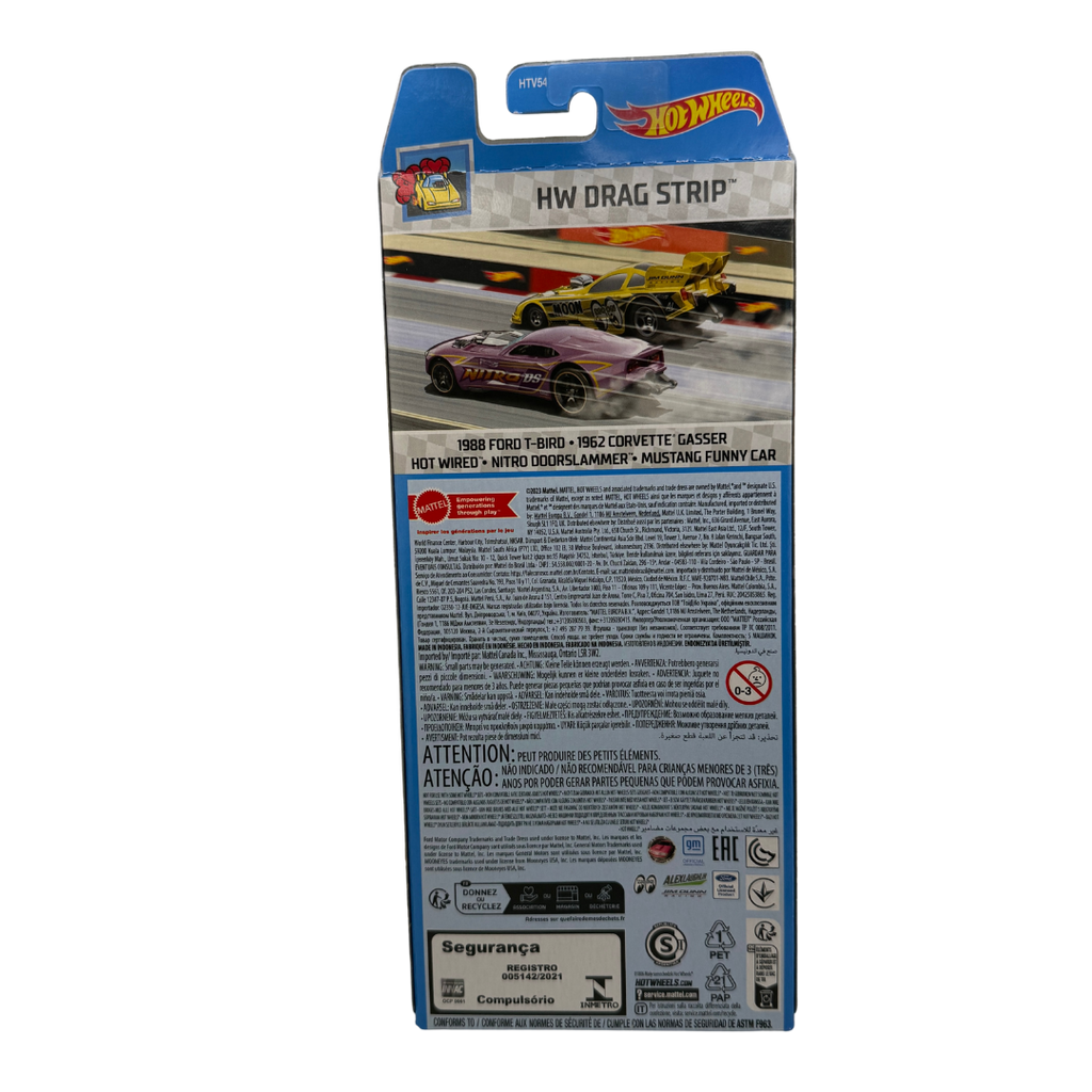 Hot Wheels HW Drag Strip 5-Pack – 1:64 Scale Die-Cast Set Featuring Classic and Modern Drag Racers