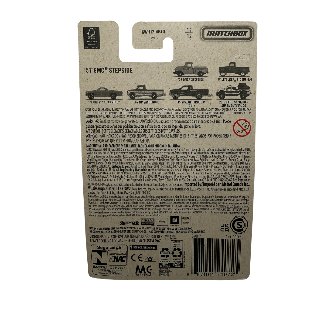Matchbox ‘57 GMC® Stepside – Truck Series – National Parks Livery – 1/64 Die-Cast