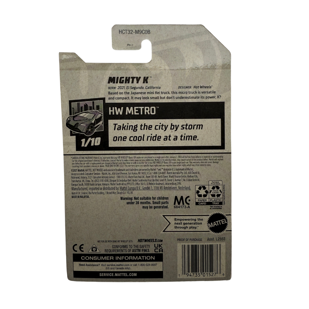 Hot Wheels Mighty K – HW Metro 1/10 (Asada Tire Livery, New for 2022)