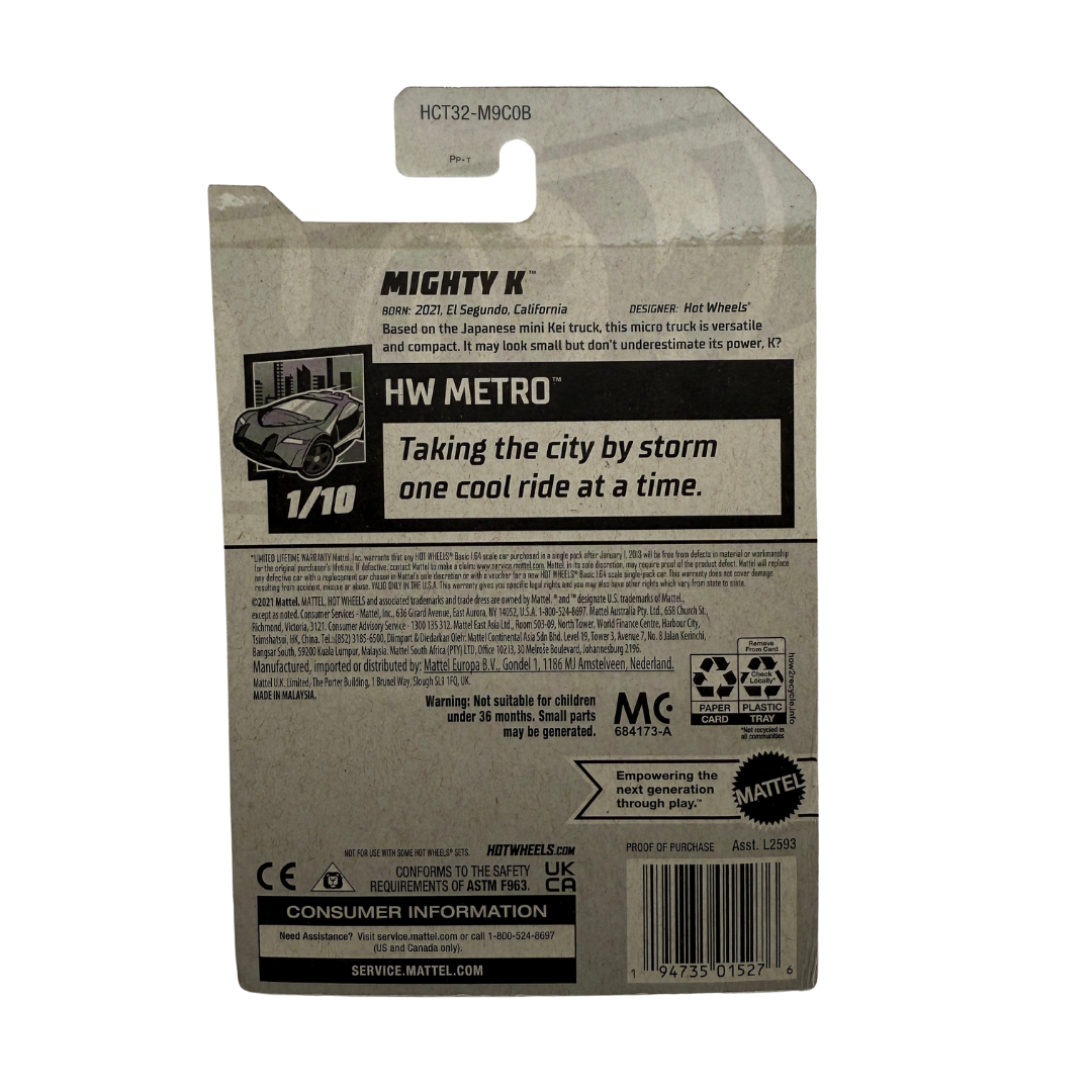 Hot Wheels Mighty K – HW Metro 1/10 (Asada Tire Livery, New for 2022)