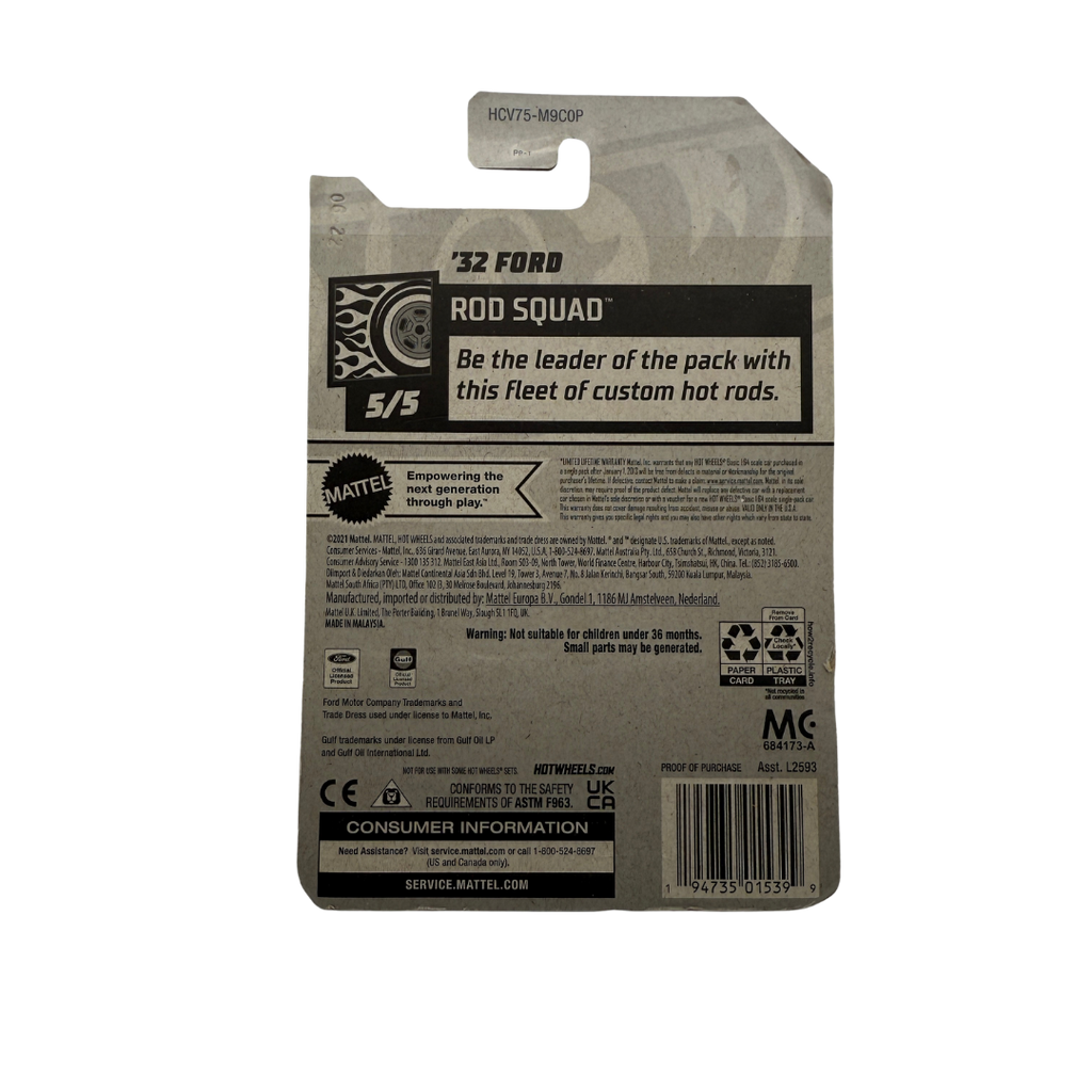 Hot Wheels ’32 Ford – Rod Squad 5/5 | Gulf Racing Edition (2023 Mainline)