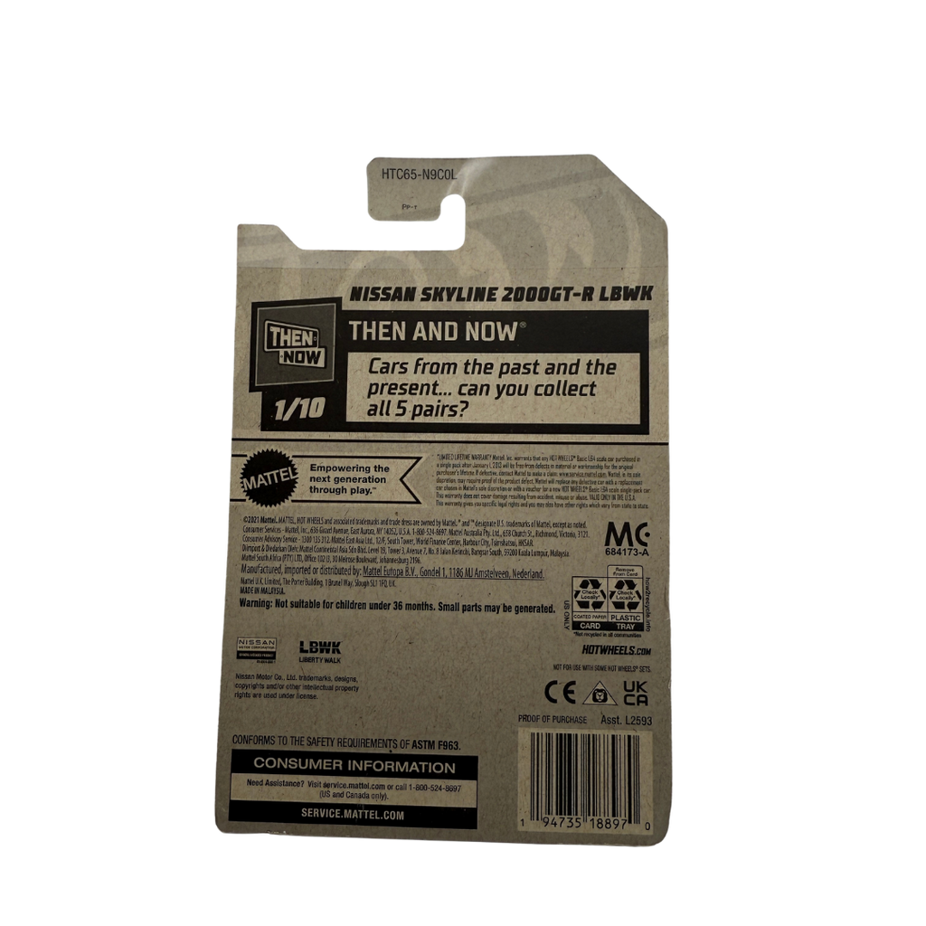 Hot Wheels Nissan Skyline 2000GT-R LBWK – Then and Now 1/10 | Liberty Walk Classic JDM Legend (2024 Mainline)