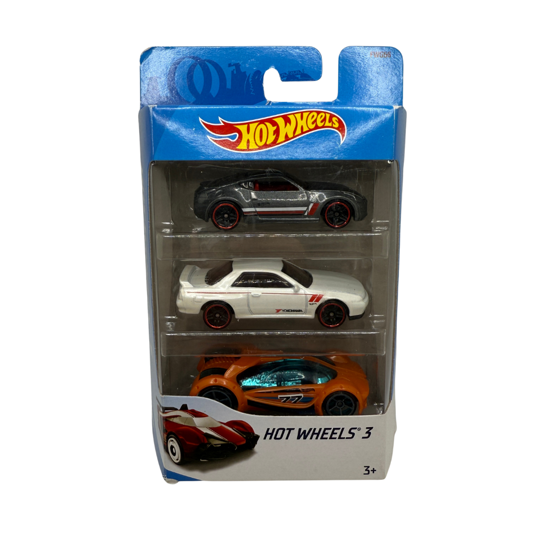 Hot Wheels 3-Pack – Nissan 350z, R32 Skyline, Concept Racer