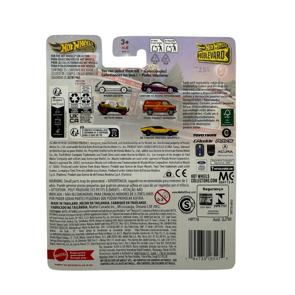 Hot Wheels Premium Ford Transit Supervan – Boulevard Series #109 | Metal/Metal Real Riders Die-Cast