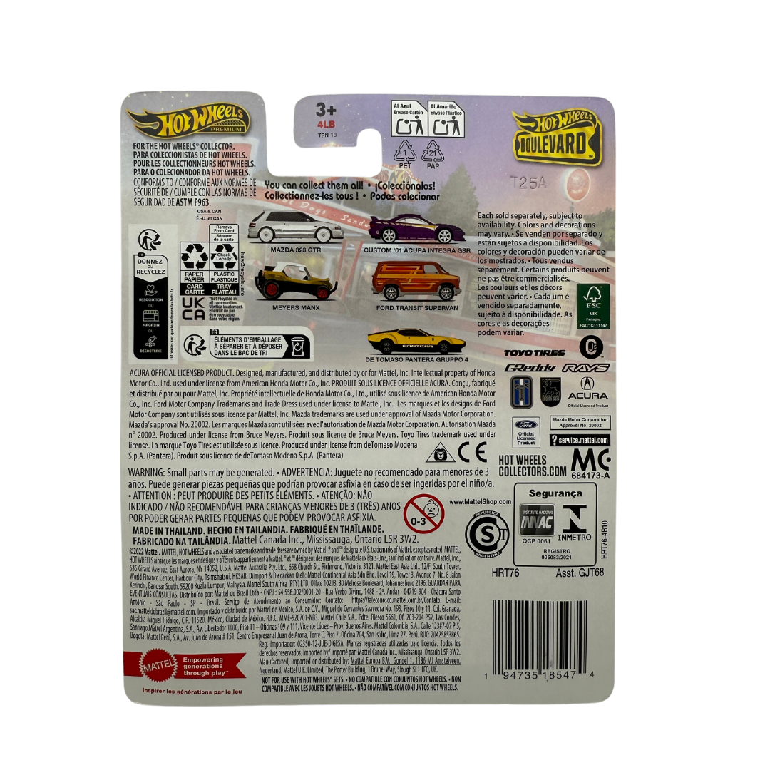 Hot Wheels Premium Ford Transit Supervan – Boulevard Series #109 | Metal/Metal Real Riders Die-Cast