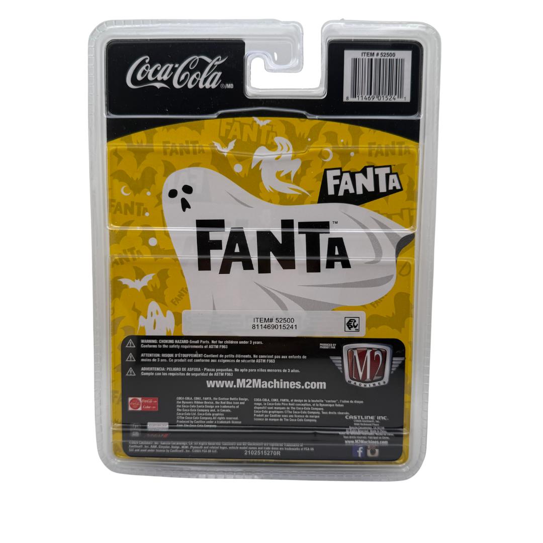 M2 Machines Coca-Cola Fanta – 1964 Dodge A100 Panel Van | Halloween Ghost Edition | 1:64 Scale Diecast
