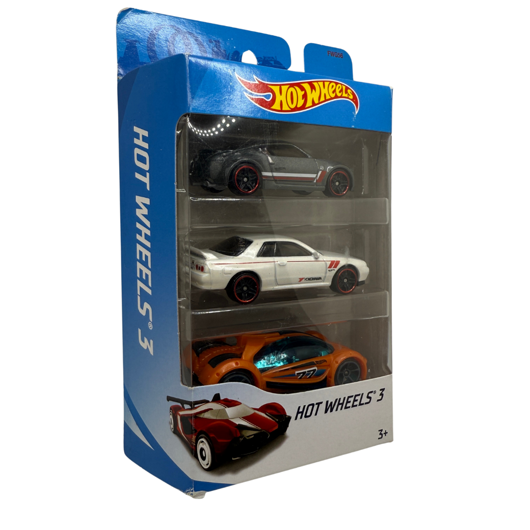 Hot Wheels 3-Pack – Nissan 350z, R32 Skyline, Concept Racer