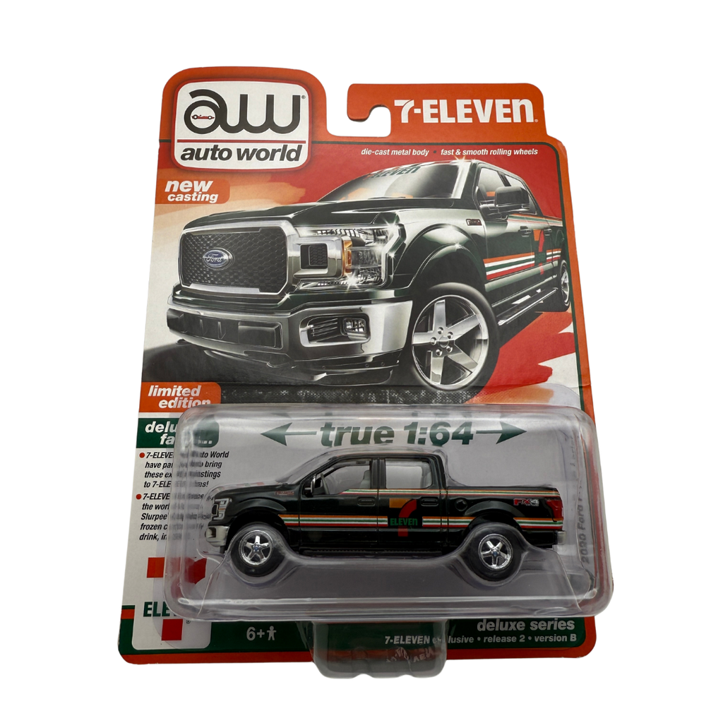 Auto World 2020 Ford F-150 Lariat 7-Eleven Edition | Deluxe Series 2024 Release 2 Version B – Limited Edition 1:64 Die-Cast