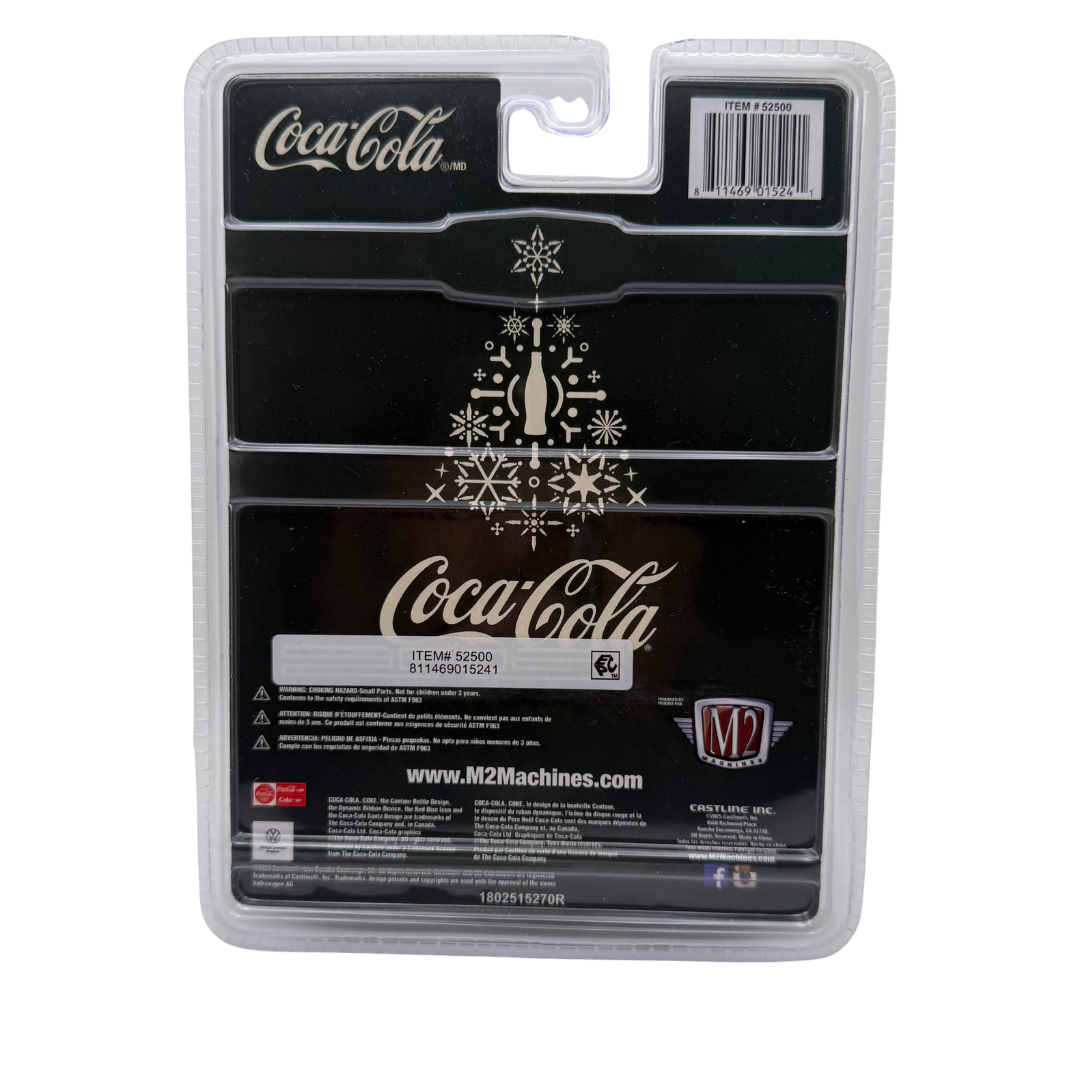 M2 Machines Coca-Cola 1961 VW Double Cab Truck – Holiday Edition Diecast (1:64 Scale)
