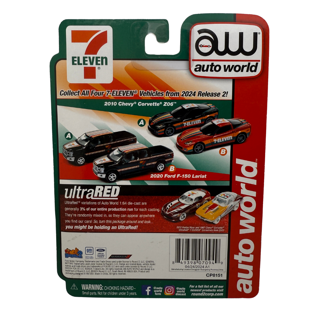 Auto World 2020 Ford F-150 Lariat 7-Eleven Edition | Deluxe Series 2024 Release 2 Version B – Limited Edition 1:64 Die-Cast