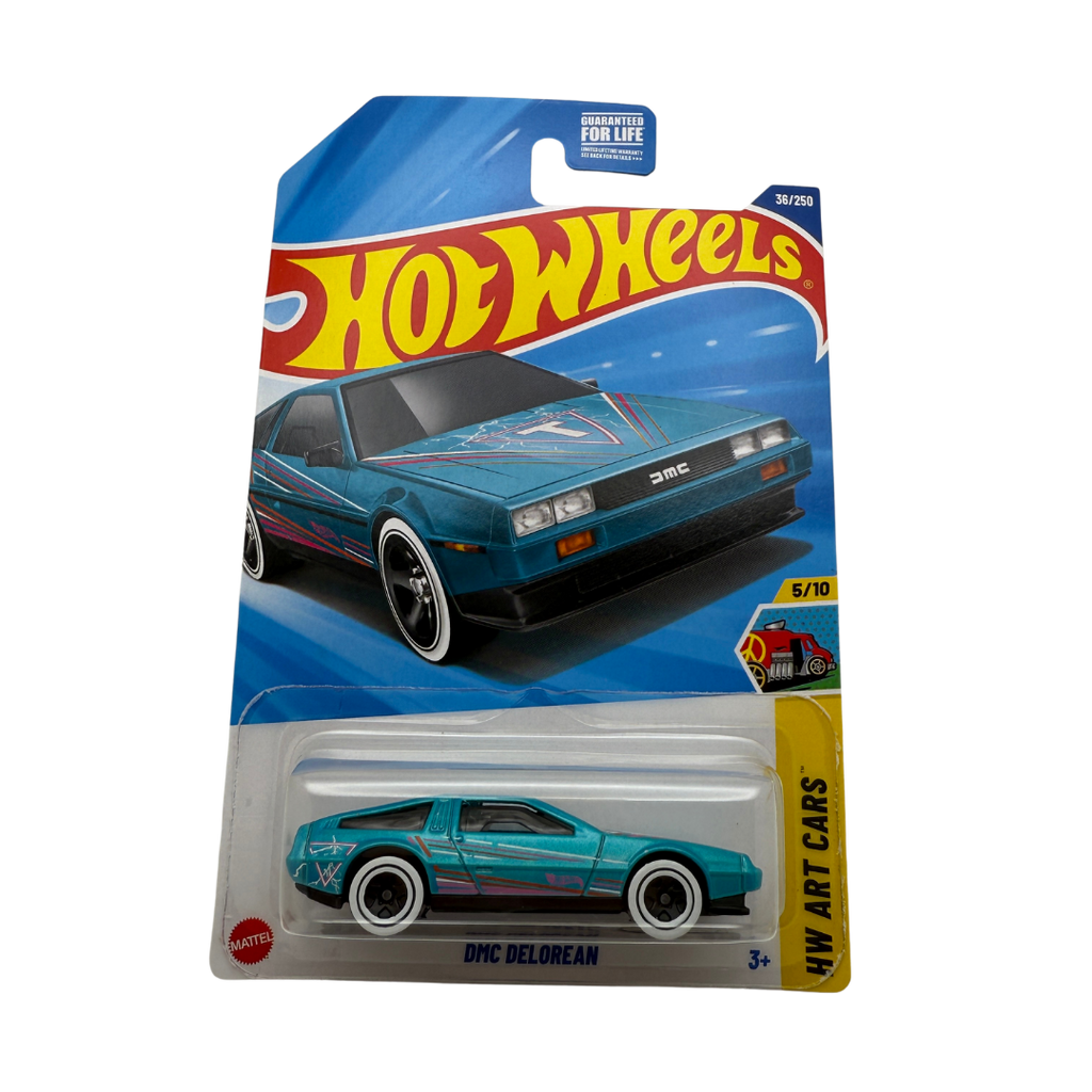 Hot Wheels DMC DeLorean – HW Art Cars 5/10 | Retro Futuristic Design (2024 Mainline)