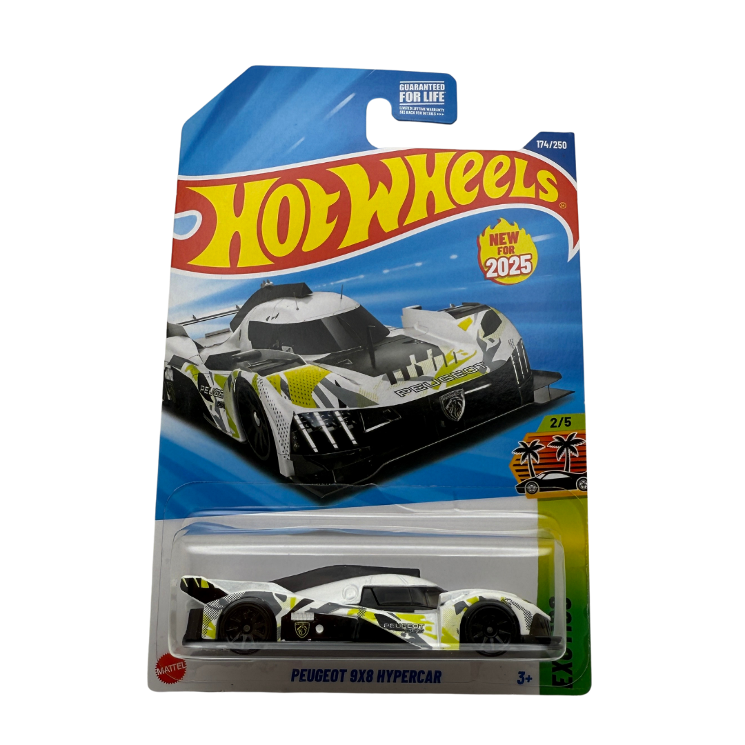 Hot Wheels Peugeot 9X8 Hypercar – Exotics Series (2/5, New for 2025)