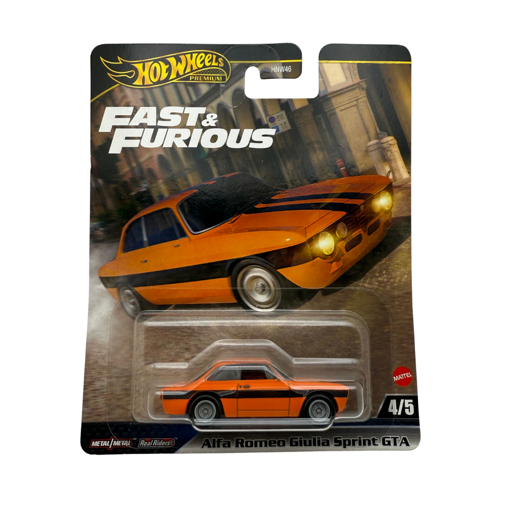 Hot Wheels Alfa Romeo Giulia Sprint GTA – Fast & Furious Premium (4/5)