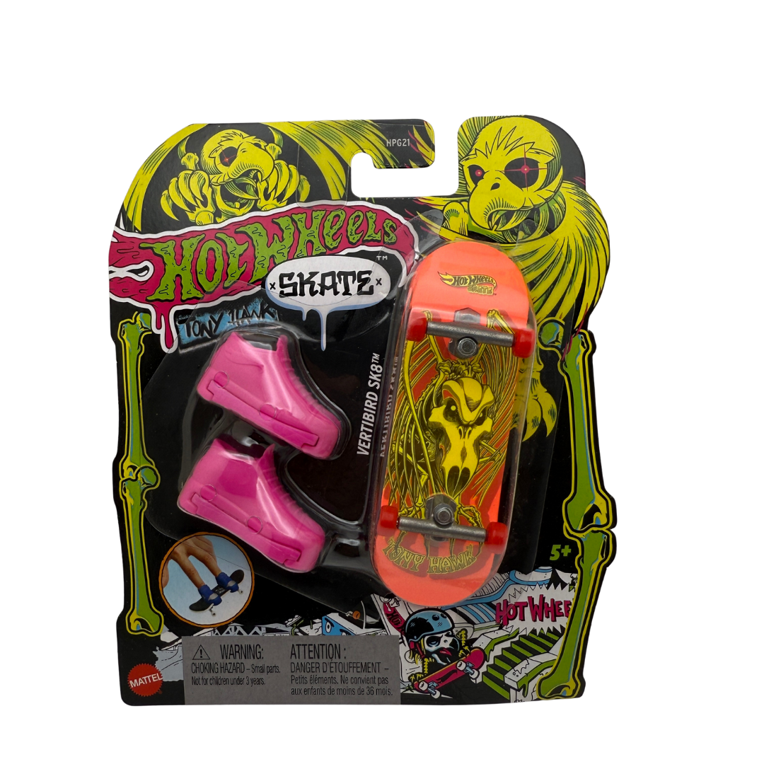 Hot Wheels x Tony Hawk Skate – Vertibird Skateboard with Pink Shoes