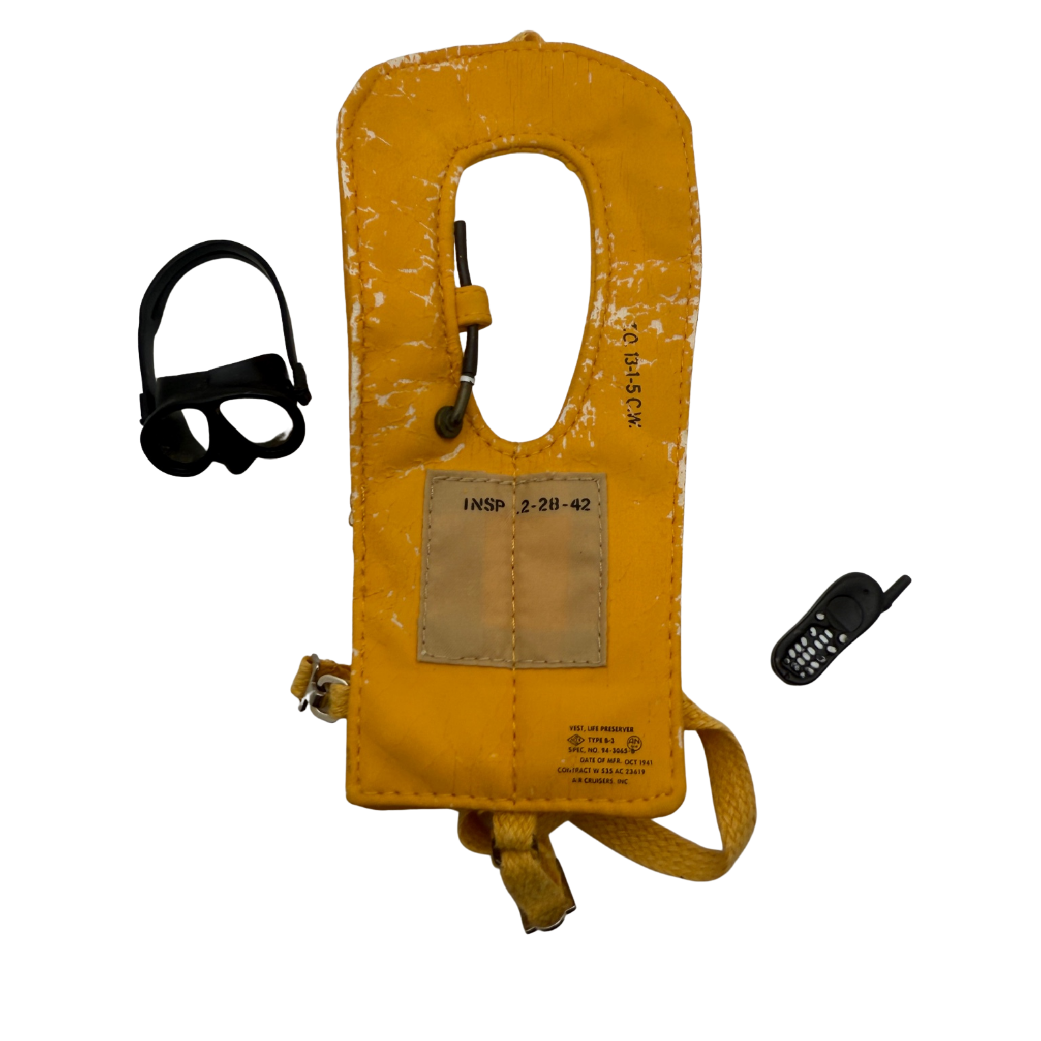 Life Preserver + Goggles + Phone + First Aid – 1:6 Gear Lot