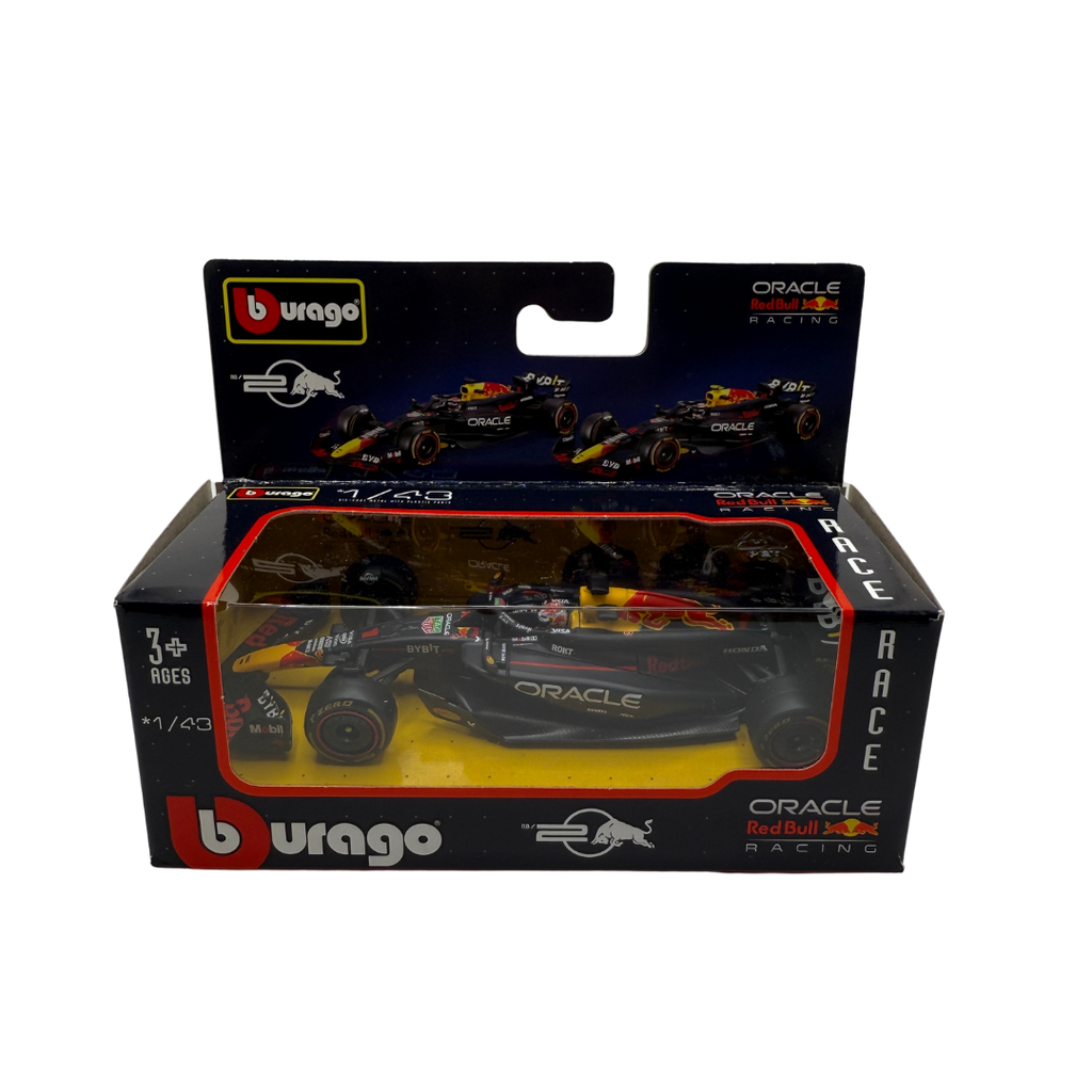 Bburago 1:43 Scale Oracle Red Bull Racing F1 RB19 – Die-Cast Model – Max Verstappen / Sergio Pérez – Formula 1 Collectible