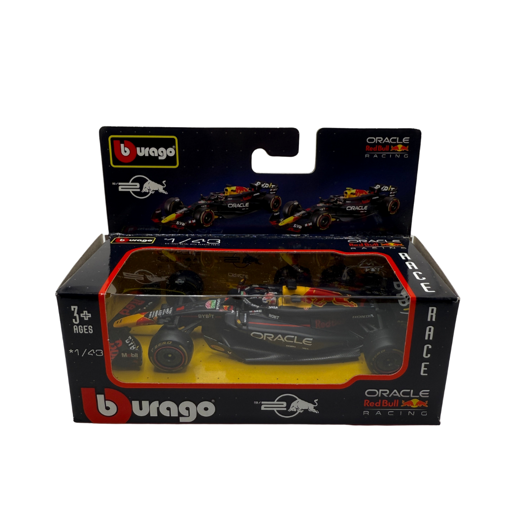 Bburago 1:43 Scale Oracle Red Bull Racing F1 RB19 – Die-Cast Model – Max Verstappen / Sergio Pérez – Formula 1 Collectible