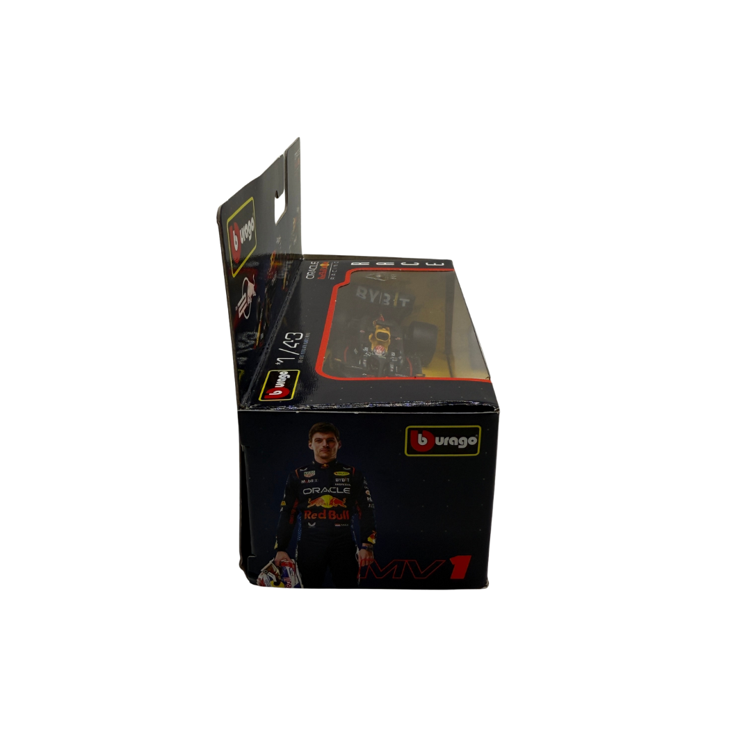 Bburago 1:43 Scale Oracle Red Bull Racing F1 RB19 – Die-Cast Model – Max Verstappen / Sergio Pérez – Formula 1 Collectible
