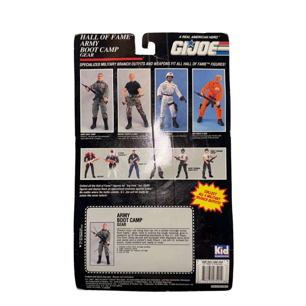 G.I. Joe Hall of Fame – Army Boot Camp Gear (MOC)