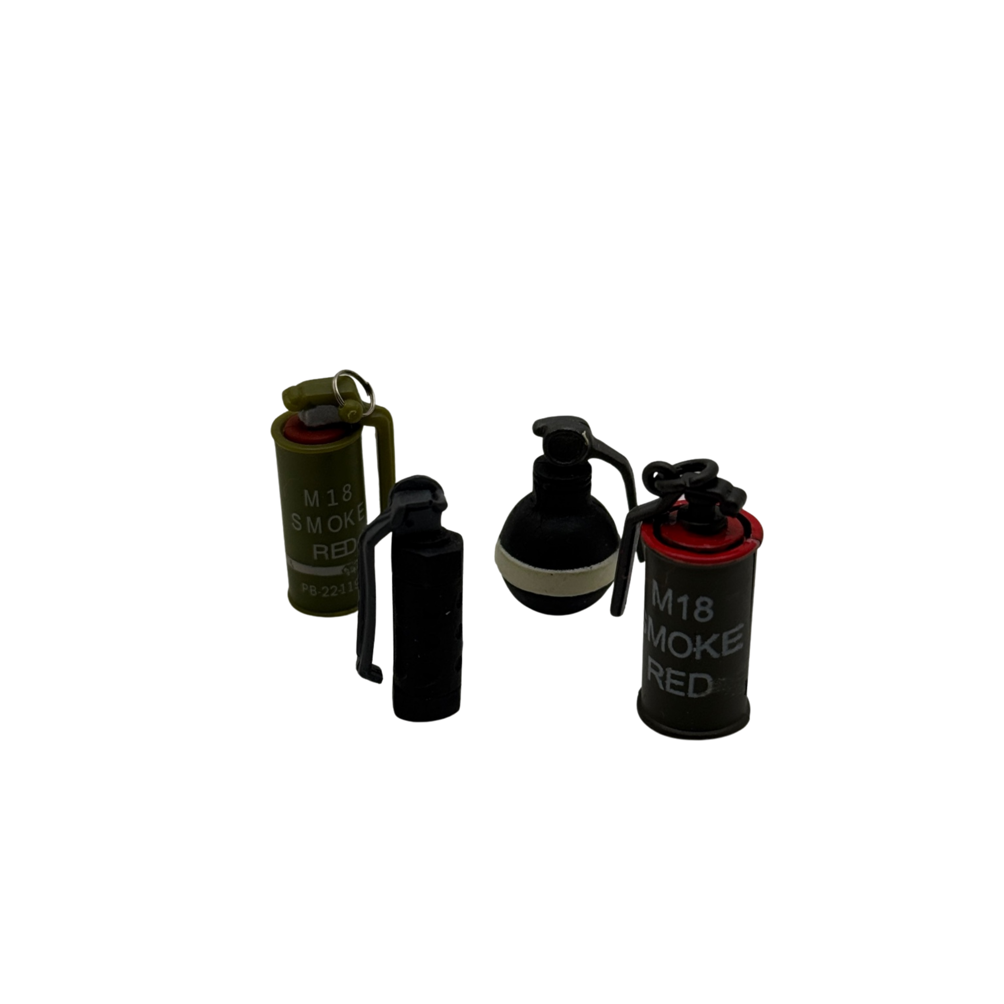 Grenades Lot – M18 Smoke (2) + Frag + Flashbang (1:6, 4 pcs)